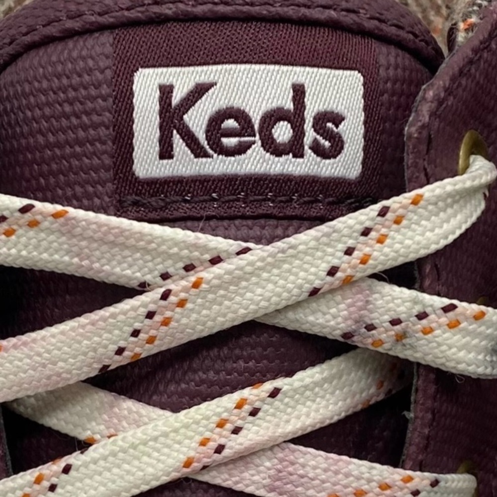Keds Womens Shoes Scout Lace Up Boots Sz 9.5 Plum Purple Water Resistant Flat - Picture 5 of 13
